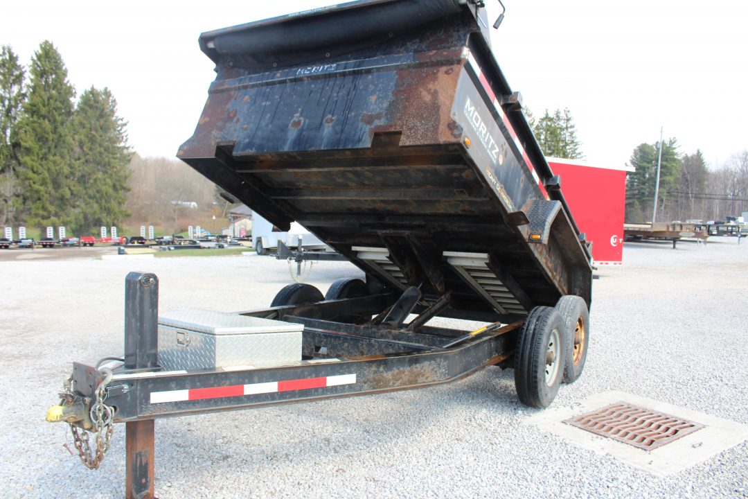 Used 2018 Moritz 6' 10" x 12' Heavy Commercial DLH Series Dump Trailer - 14000# GVW