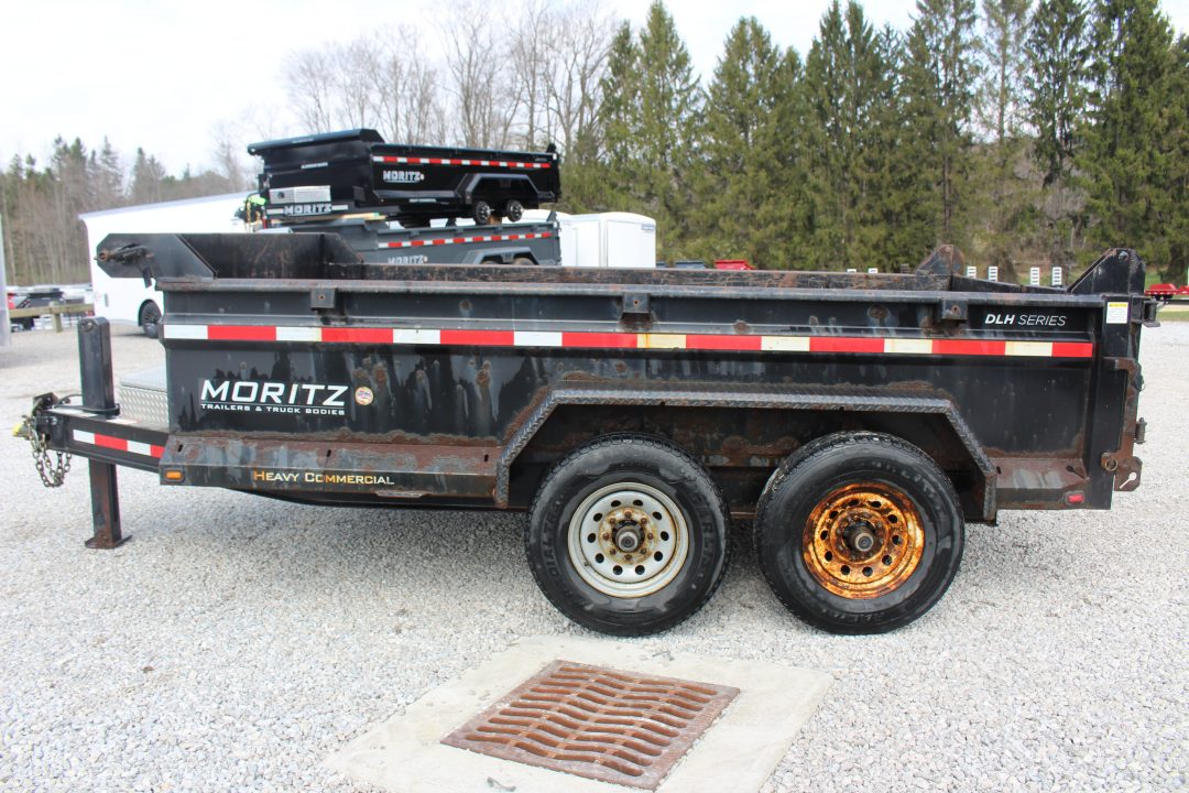 Used 2018 Moritz 6' 10" x 12' Heavy Commercial DLH Series Dump Trailer - 14000# GVW