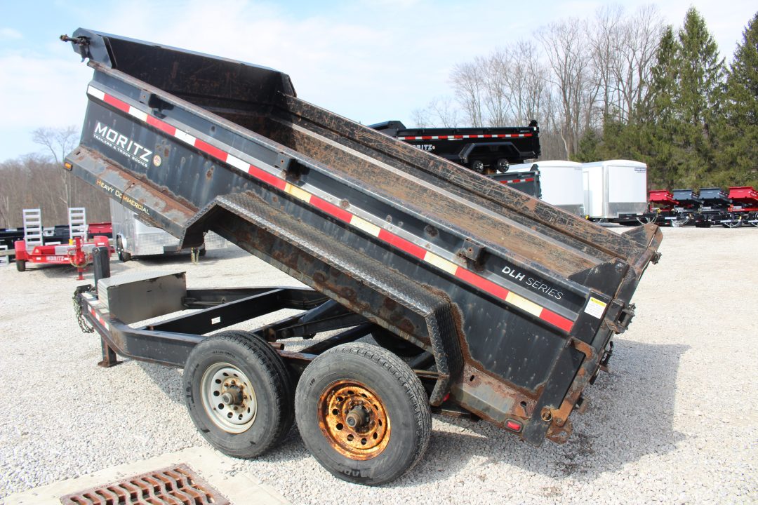 Used 2018 Moritz 6' 10" x 12' Heavy Commercial DLH Series Dump Trailer - 14000# GVW