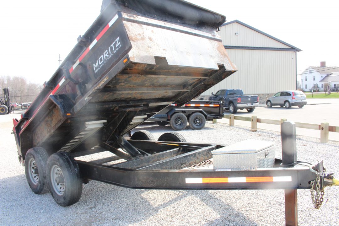 Used 2018 Moritz 6' 10" x 12' Heavy Commercial DLH Series Dump Trailer - 14000# GVW