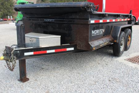 Used 2018 Moritz 6' 10  x 12' Heavy Commercial DLH Series Dump Trailer - 14000# GVW
