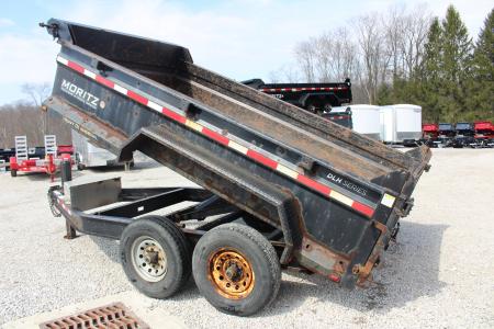 Used 2018 Moritz 6' 10" x 12' Heavy Commercial DLH Series Dump Trailer - 14000# GVW