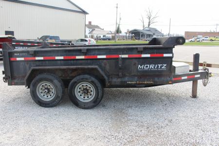 Used 2018 Moritz 6' 10" x 12' Heavy Commercial DLH Series Dump Trailer - 14000# GVW