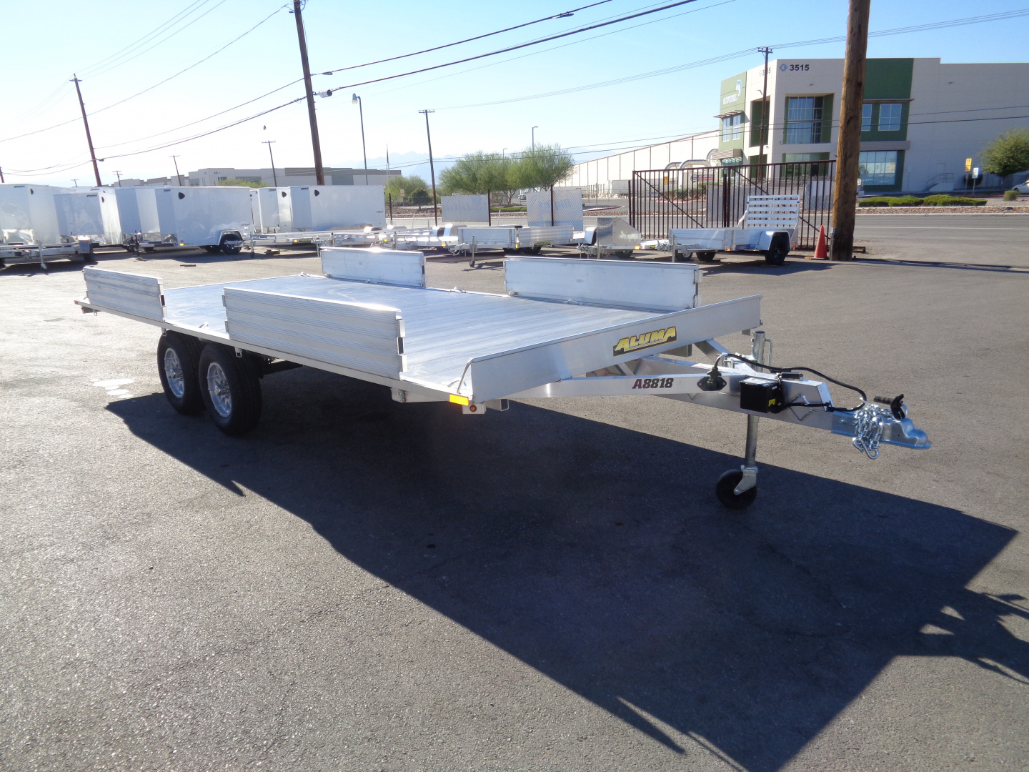 New 2026 Aluma * A8818 * 18Ft Over the Axle 4 Place ATV Trailer