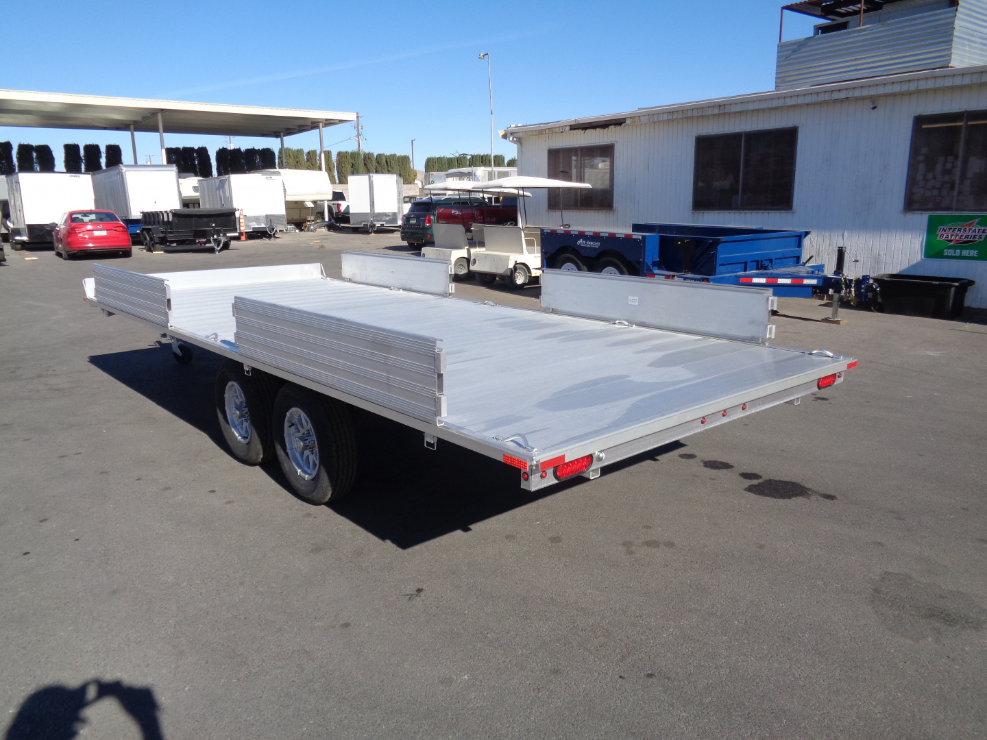 New 2026 Aluma * A8818 * 18Ft Over the Axle 4 Place ATV Trailer