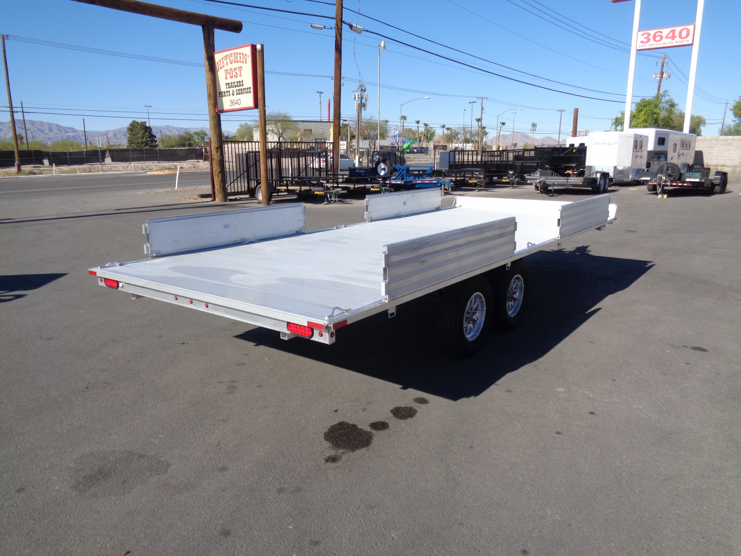 New 2026 Aluma * A8818 * 18Ft Over the Axle 4 Place ATV Trailer