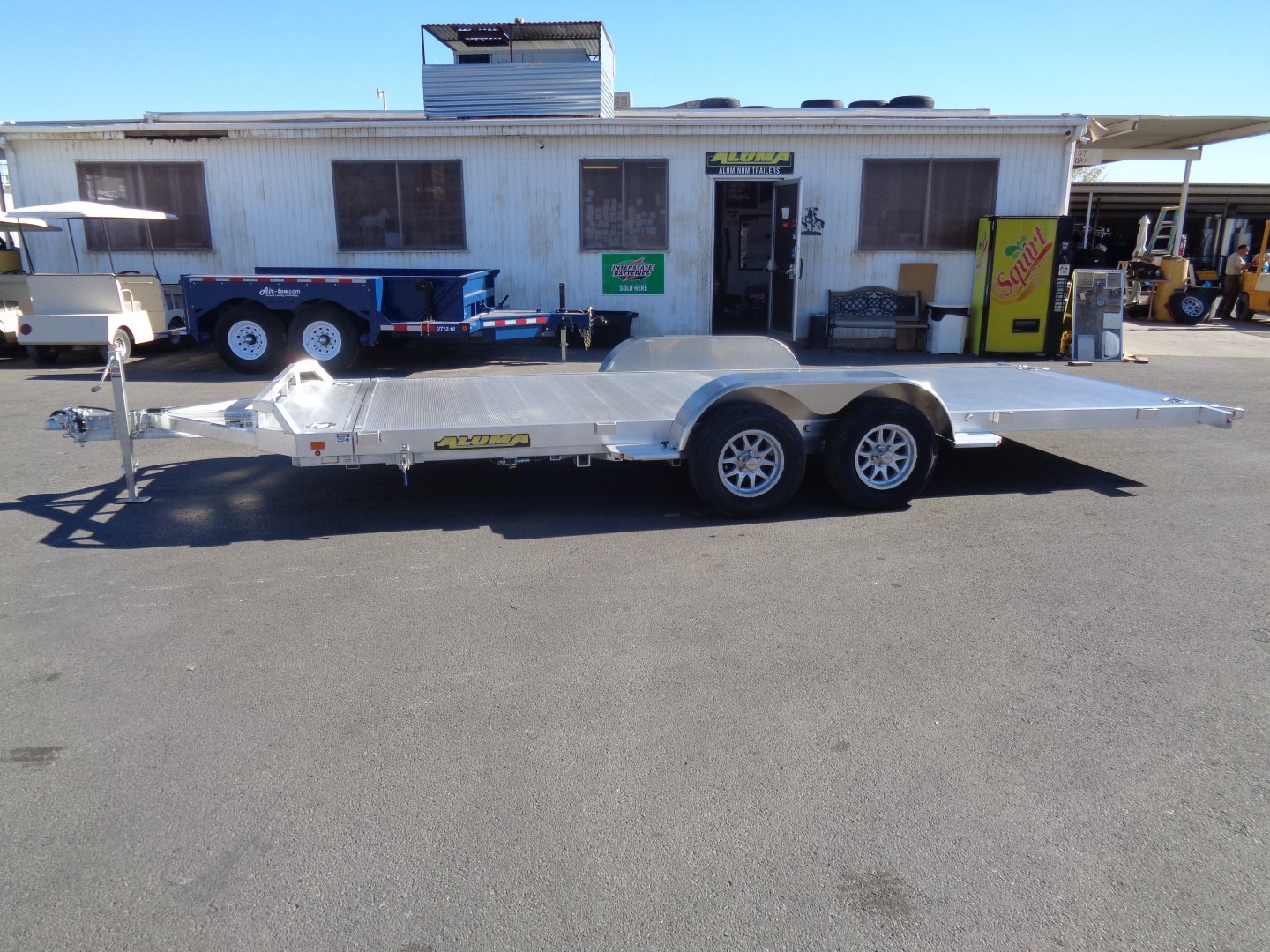 New 2027 Aluma * 8218 Tilt * 18Ft Aluminum Tilt 7k Car Hauler