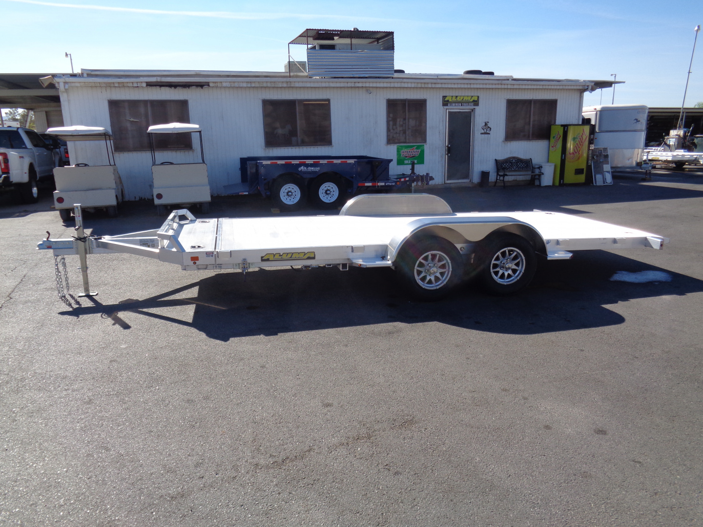 New 2027 Aluma * 8216 Tilt * 16Ft Aluminum Tilt 7k Car Hauler