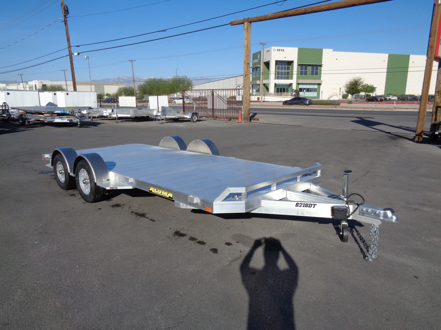 New 2027 Aluma * 8218 DT * 18Ft Tandem Axle 7k Aluminum Car Hauler w/ Spread Axles