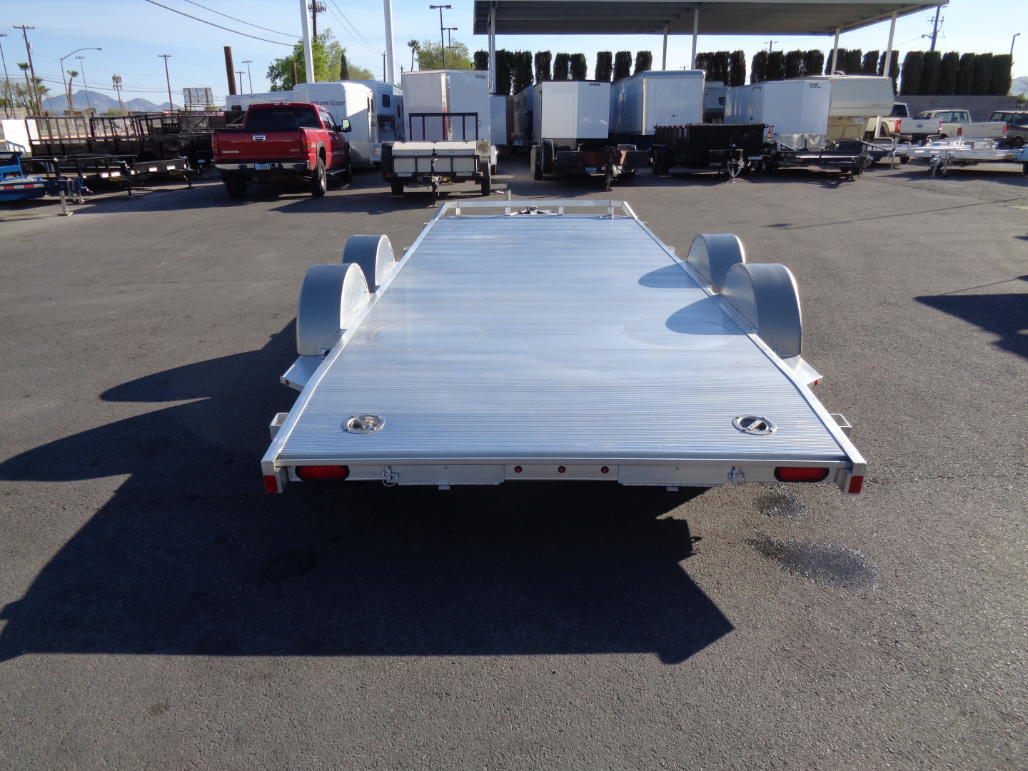 New 2027 Aluma * 8218 DT * 18Ft Tandem Axle 7k Aluminum Car Hauler w/ Spread Axles