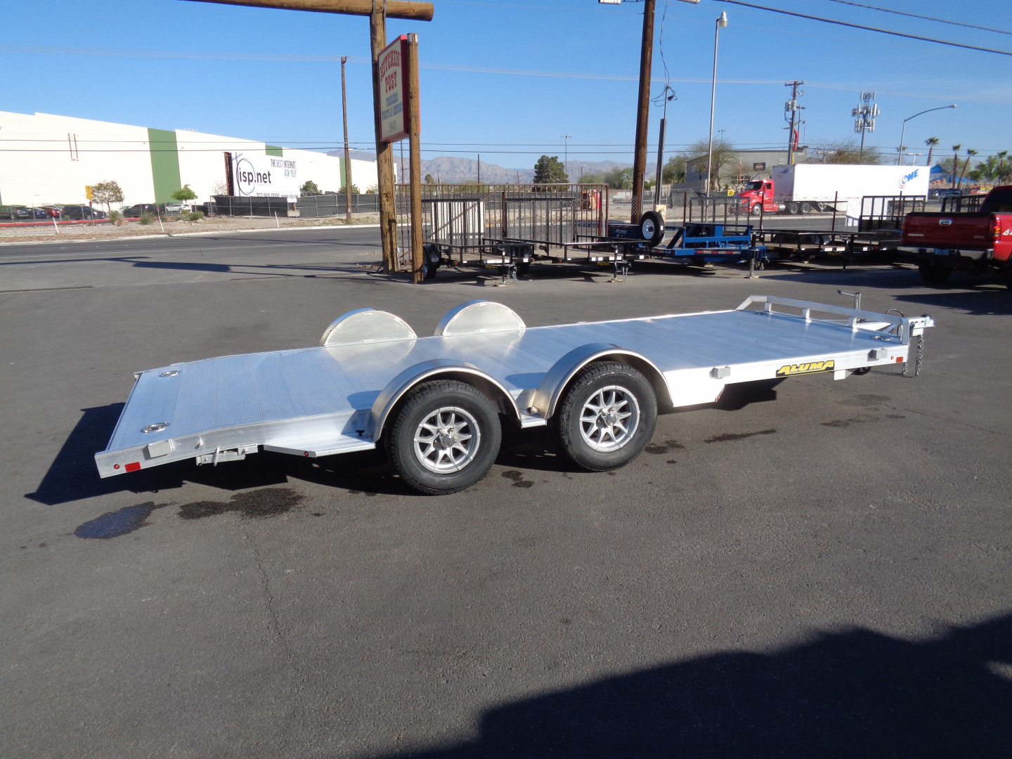 New 2027 Aluma * 8218 DT * 18Ft Tandem Axle 7k Aluminum Car Hauler w/ Spread Axles