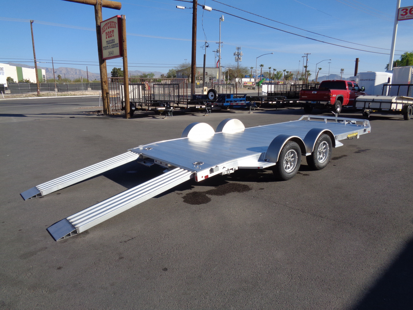 New 2027 Aluma * 8218 DT * 18Ft Tandem Axle 7k Aluminum Car Hauler w/ Spread Axles