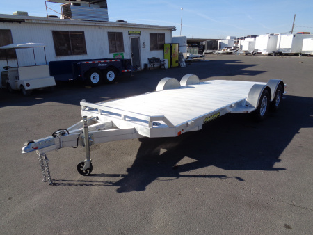 New 2027 Aluma * 8218 DT * 18Ft Tandem Axle 7k Aluminum Car Hauler w/ Spread Axles