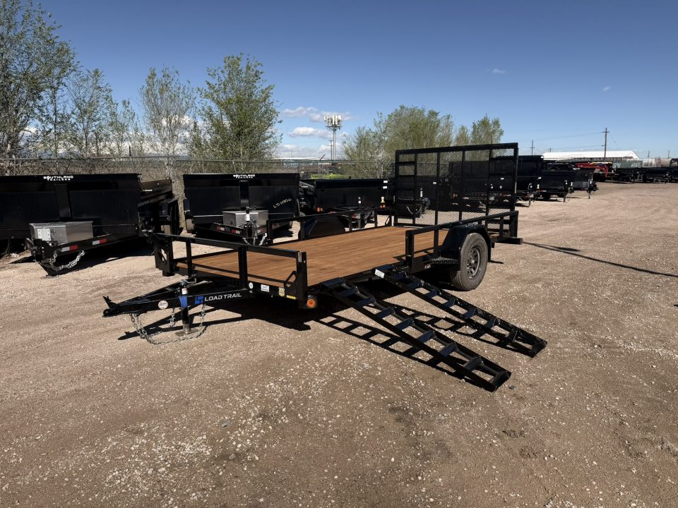 New 2026 Load Trail 7-14 Ramp Gate Utility W/ ATV Ramps 3K GVWR