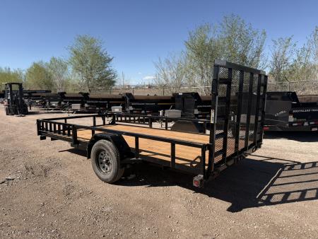 New 2026 Load Trail 7-14 Ramp Gate Utility W/ ATV Ramps 3K GVWR