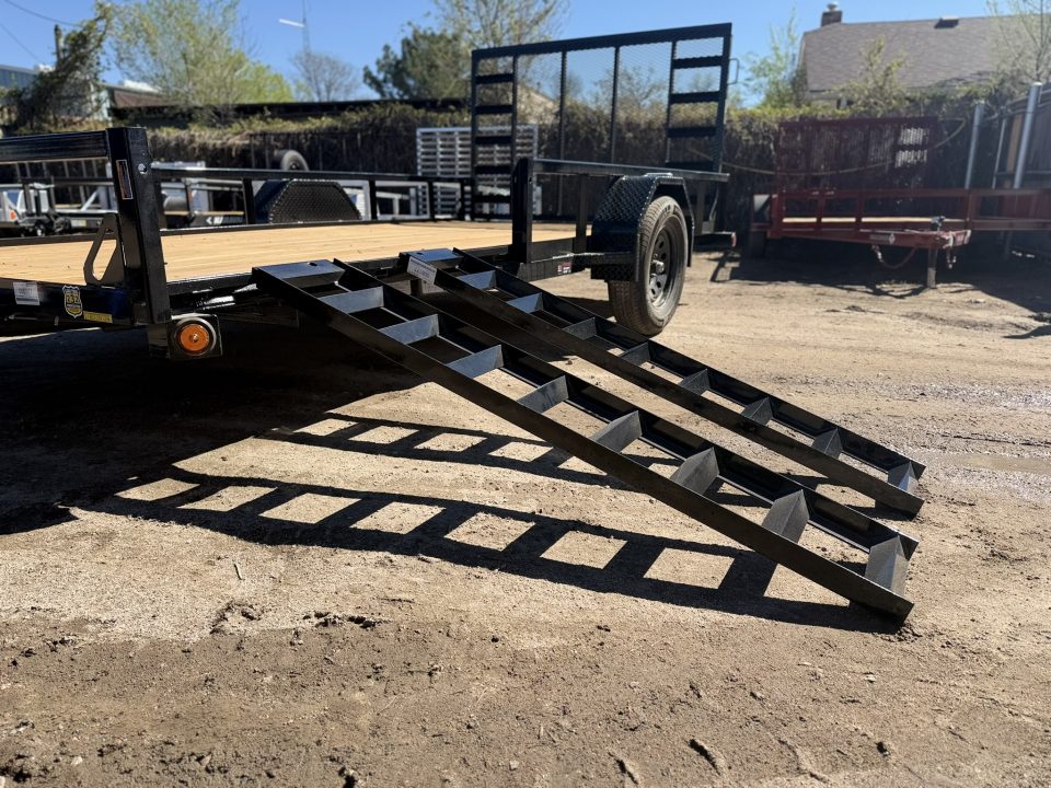 New 2026 Load Trail 7-14 Ramp Gate Utility W/ ATV Ramps 3K GVWR