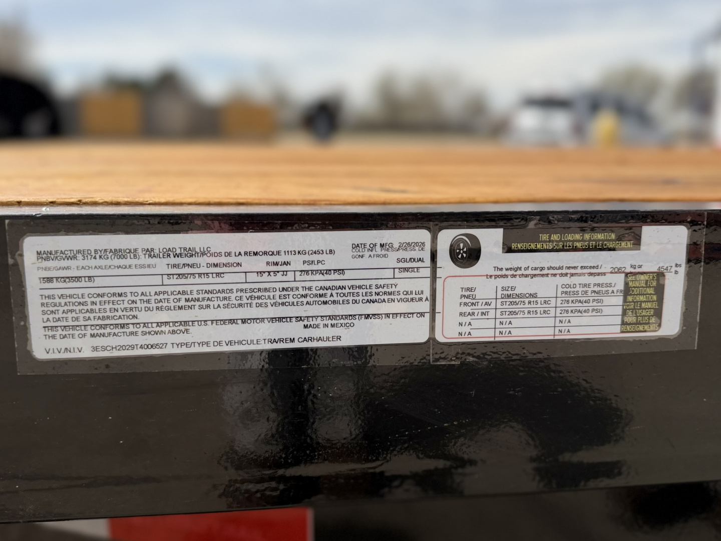 New 2026 Load Trail 7-20 Car Hauler 7K GVWR