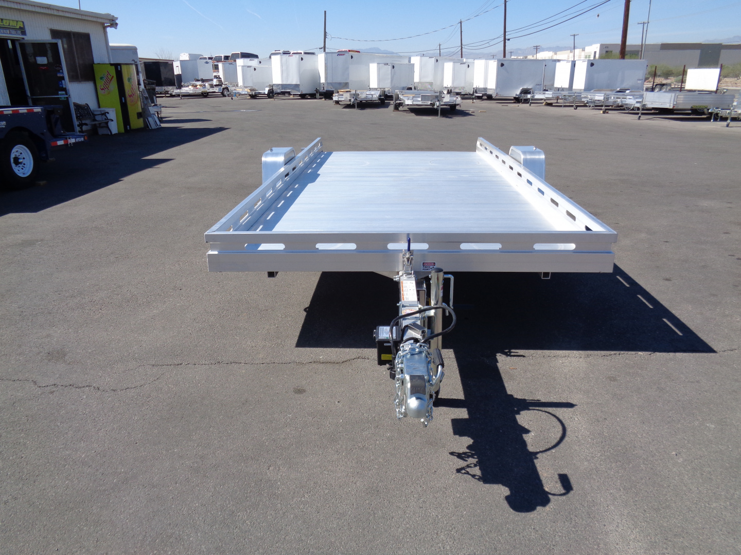 New 2027 Aluma * 8015S TILT * 15Ft Single Axle Tilt Aluminum ATV Trailer