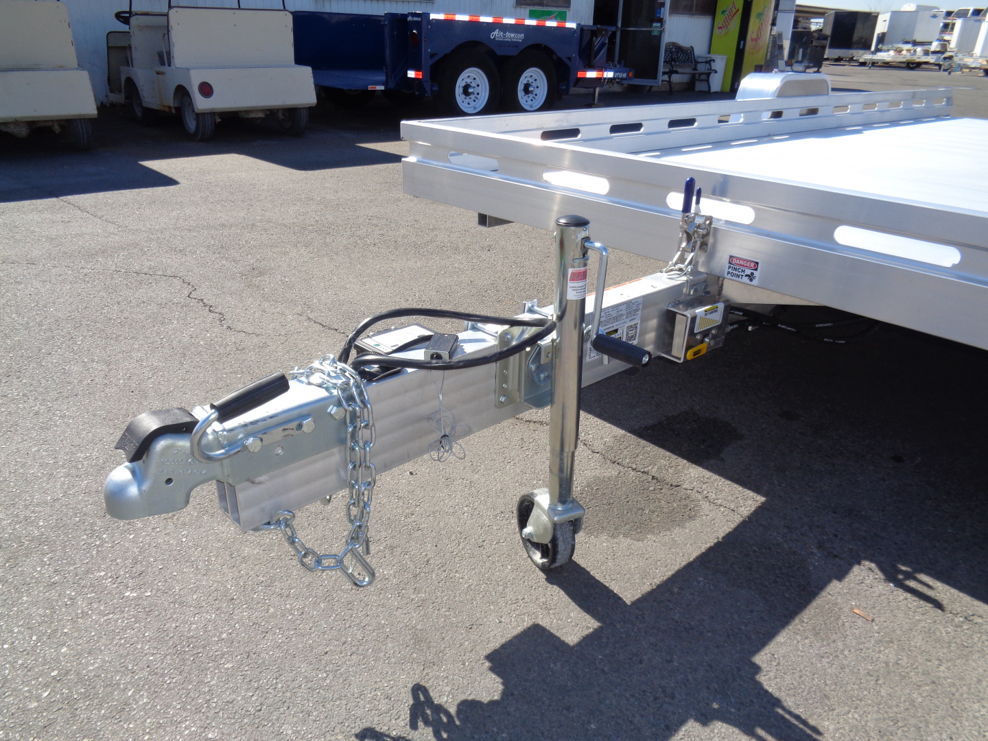 New 2027 Aluma * 8015S TILT * 15Ft Single Axle Tilt Aluminum ATV Trailer