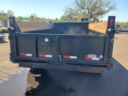 New 2026 Bandit 7X14 15400 LB GVWR TELESCOPIC DUMP TRAILER WITH 2FT SIDES, 14 PLY TIRES, SPARE TIRE/WHEEL, BARN DOOR/SPREADER GATE OPTION, D RINGS IN BED, 7 GUAGE FLOOR, RAMPS, TARP
