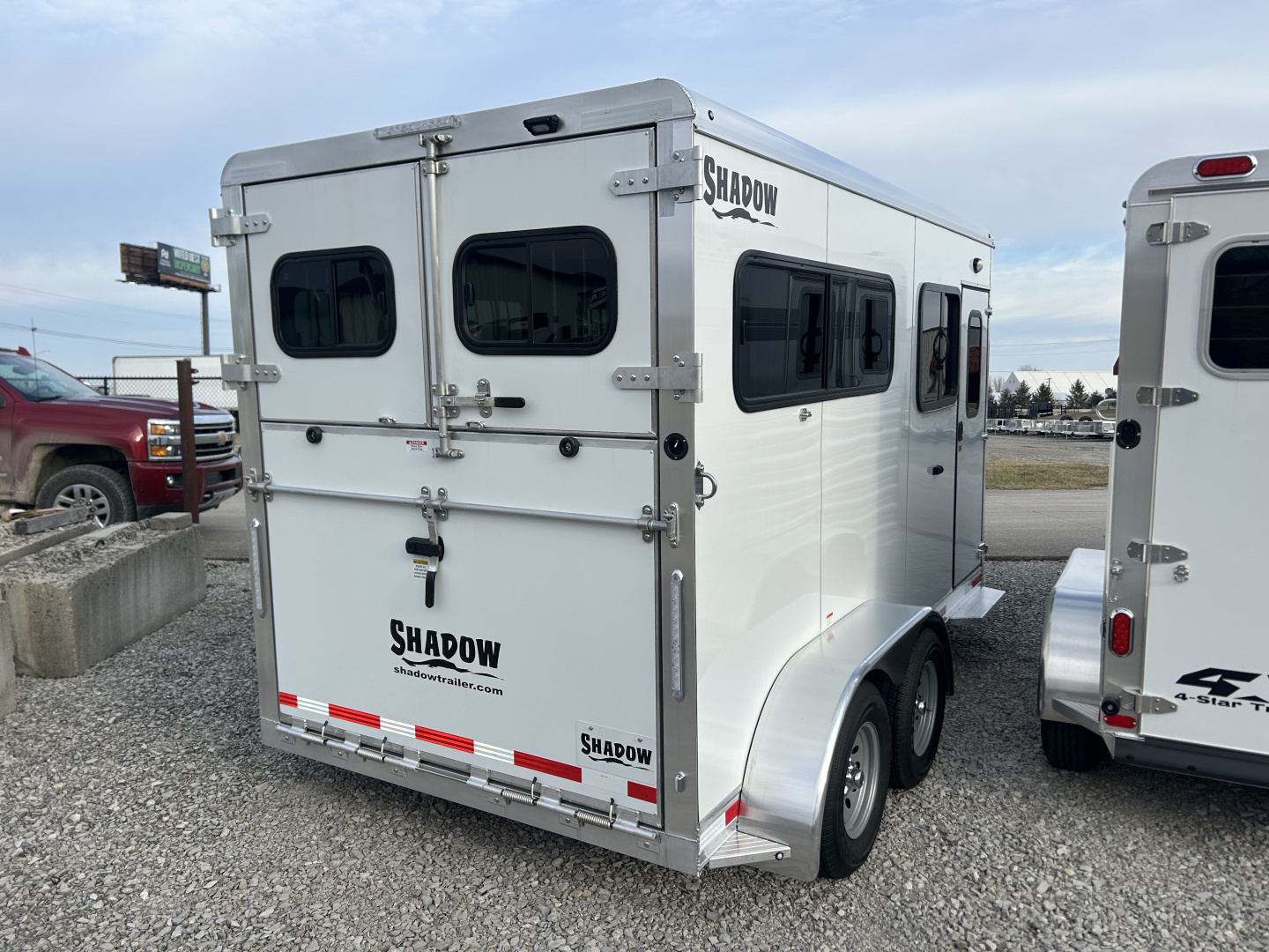 New 2026 Shadow 2 Horse Straight Load Horse Trailer