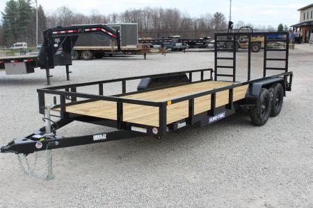 New 2026 Sure-Trac 7' x 18' Tandem Axle Tube Top Utility Trailer - 7000# GVW
