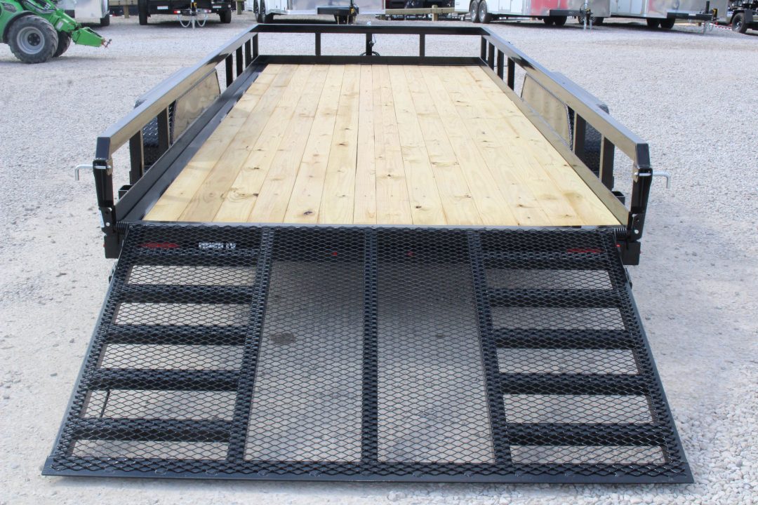 New 2026 Sure-Trac 7' x 18' Tandem Axle Tube Top Landscape Utility Trailer - 10,000# GVW