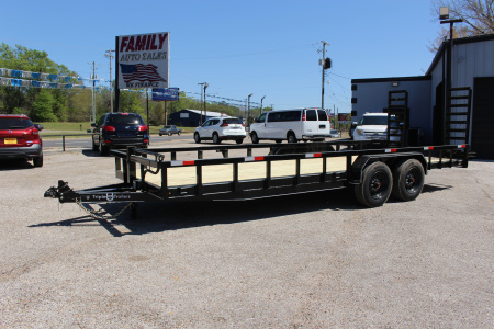 New 2026 Triple R 83X22 (2) 8K AXLES, STAND UP RAMPS Equipment Trailer