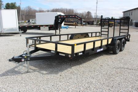 New 2026 Sure-Trac 7' x 20' Tandem Axle Tube Top Utility Trailer - 7000# GVW