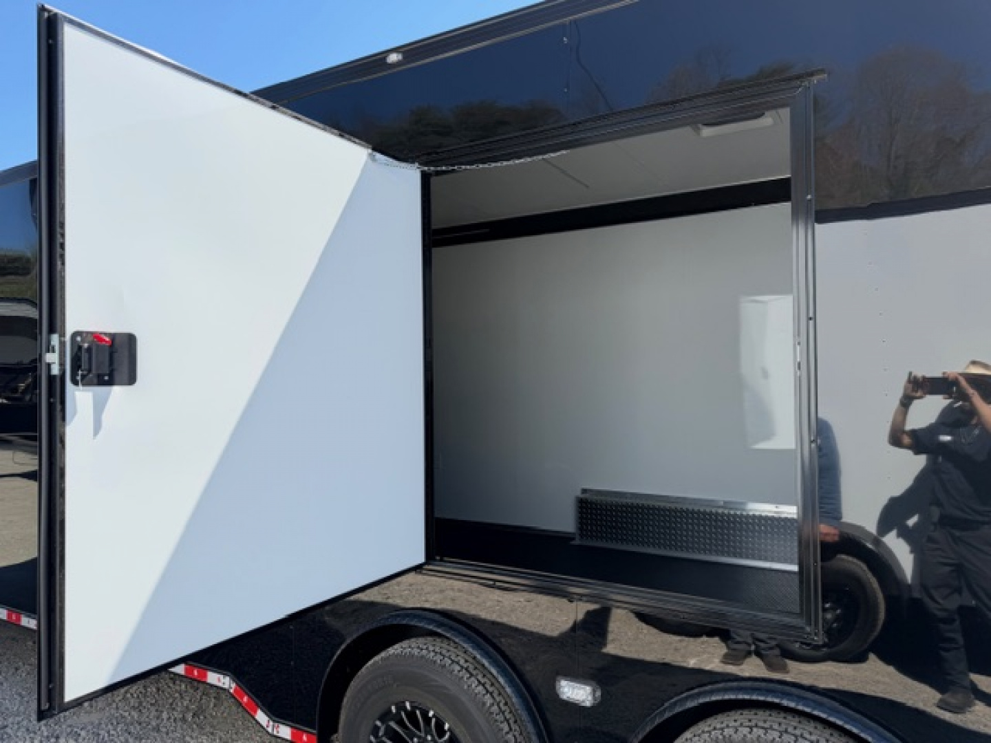 New Outlaw Light Race 8.5x30 12K Black Black-Out W/ Awning & Escape Door- RS Cab.
