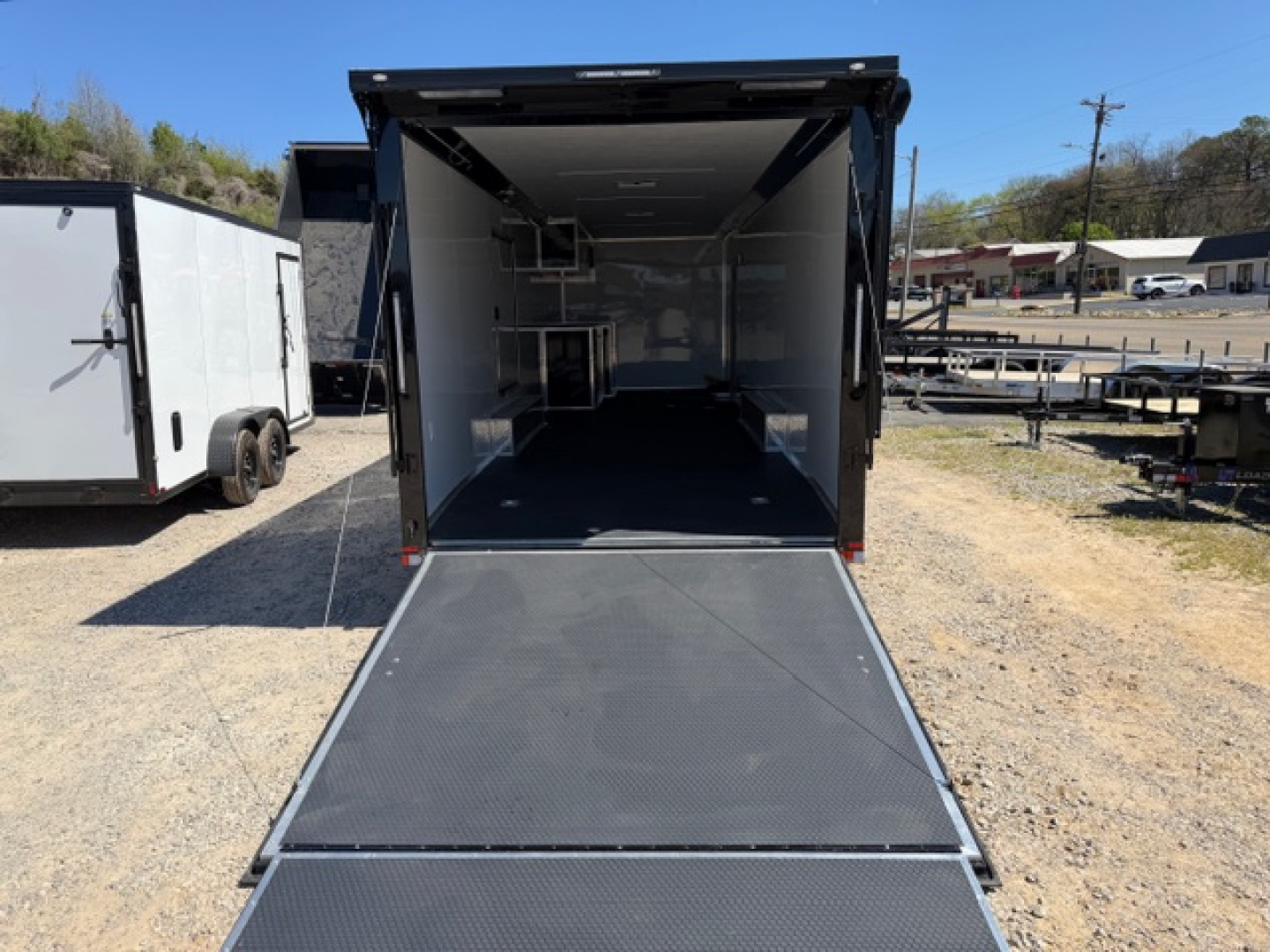New Outlaw Light Race 8.5x30 12K Black Black-Out W/ Awning & Escape Door- RS Cab.