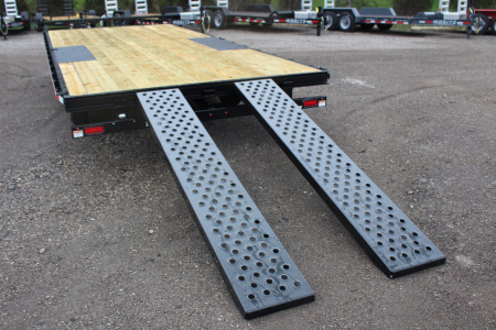 New 2026 Sure-Trac 8.5' x 20' Low Profile Deckover Flatbed Trailer With Steel Ramps - 9900# GVW