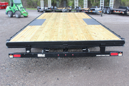 New 2026 Sure-Trac 8.5' x 20' Low Profile Deckover Flatbed Trailer With Steel Ramps - 9900# GVW