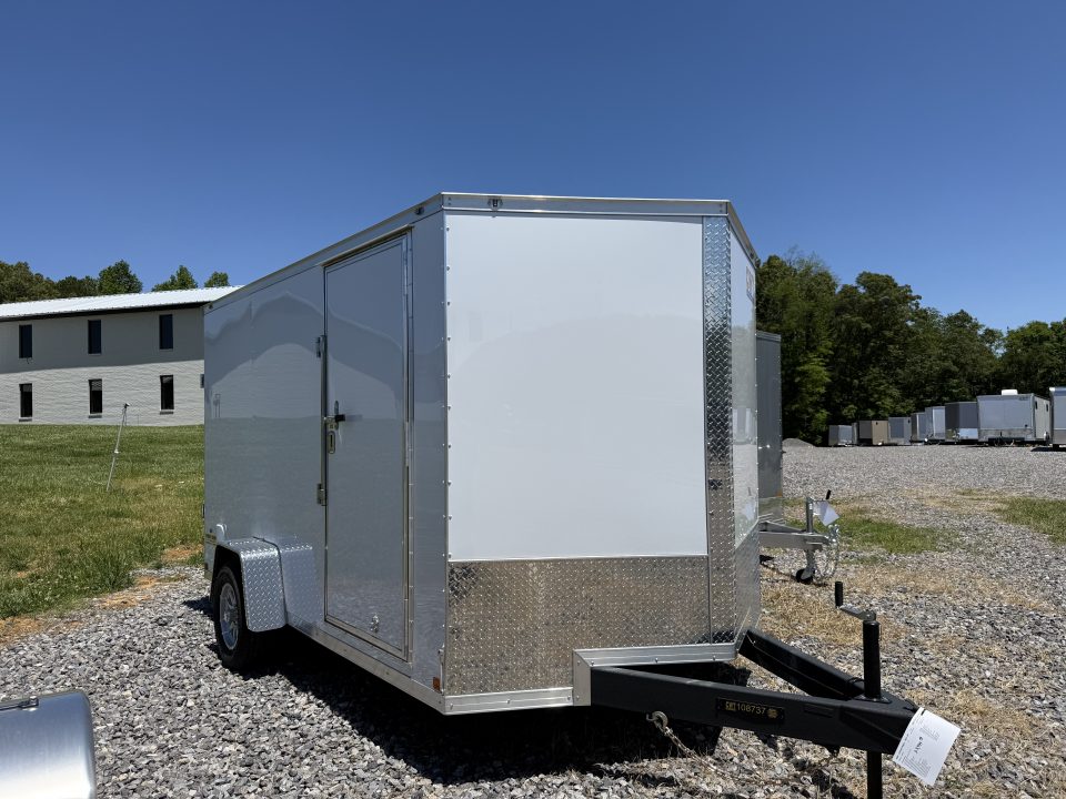 New 2026 Covered Wagon Trailers 7X12 SA POLY BAR LOCK Cargo / Enclosed Trailer