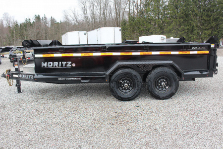 New 2026 Moritz 6' 10" x 14' Heavy Commercial DLH Series Dump Trailer - 14000# GVW