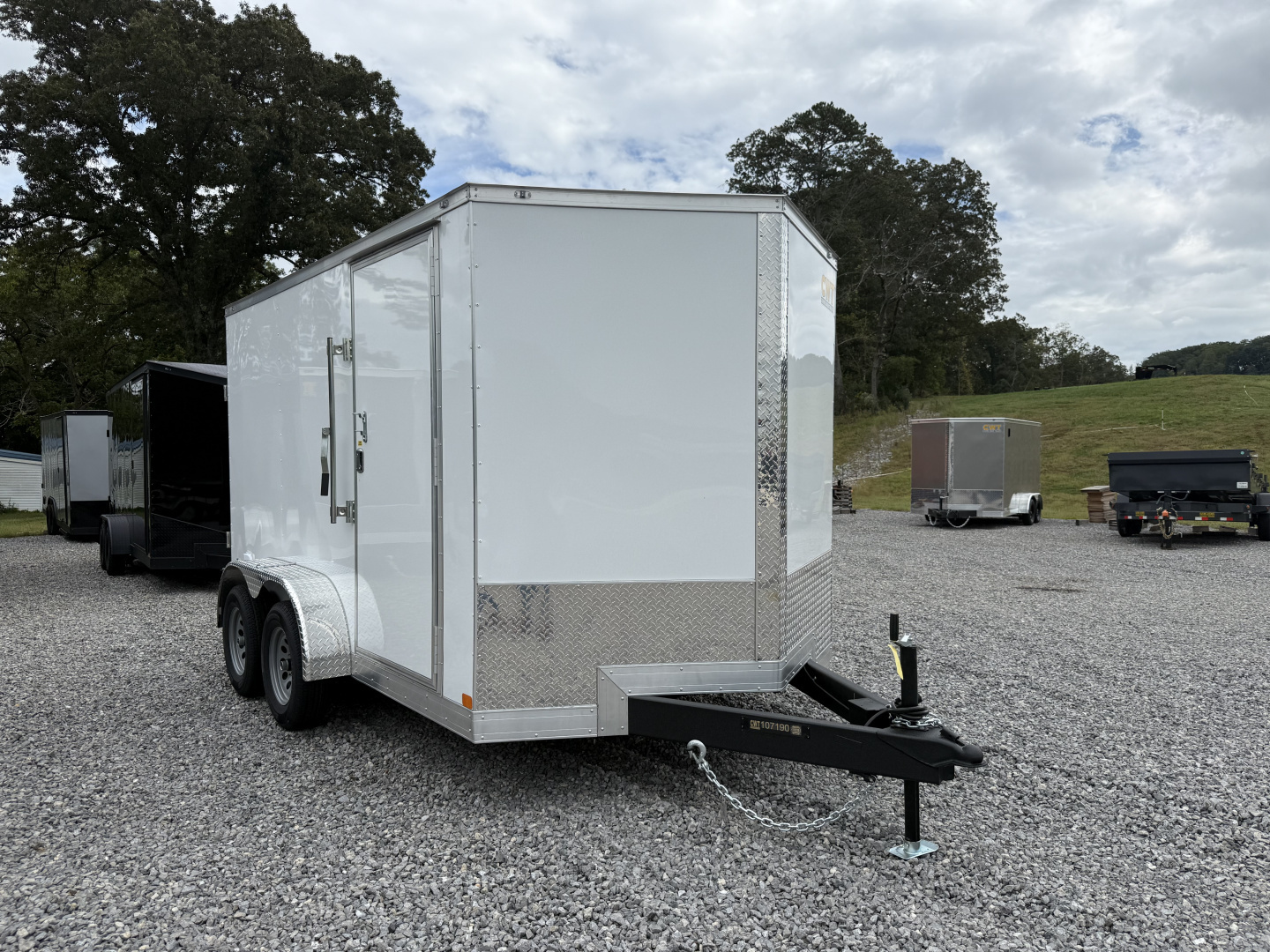 New 2026 Covered Wagon Trailers 7X12 TA2 POLY BAR LOCK Cargo / Enclosed Trailer