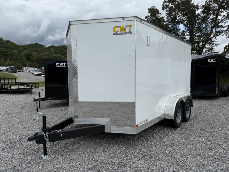 New 2026 Covered Wagon Trailers 7X12 TA2 POLY BAR LOCK Cargo / Enclosed Trailer
