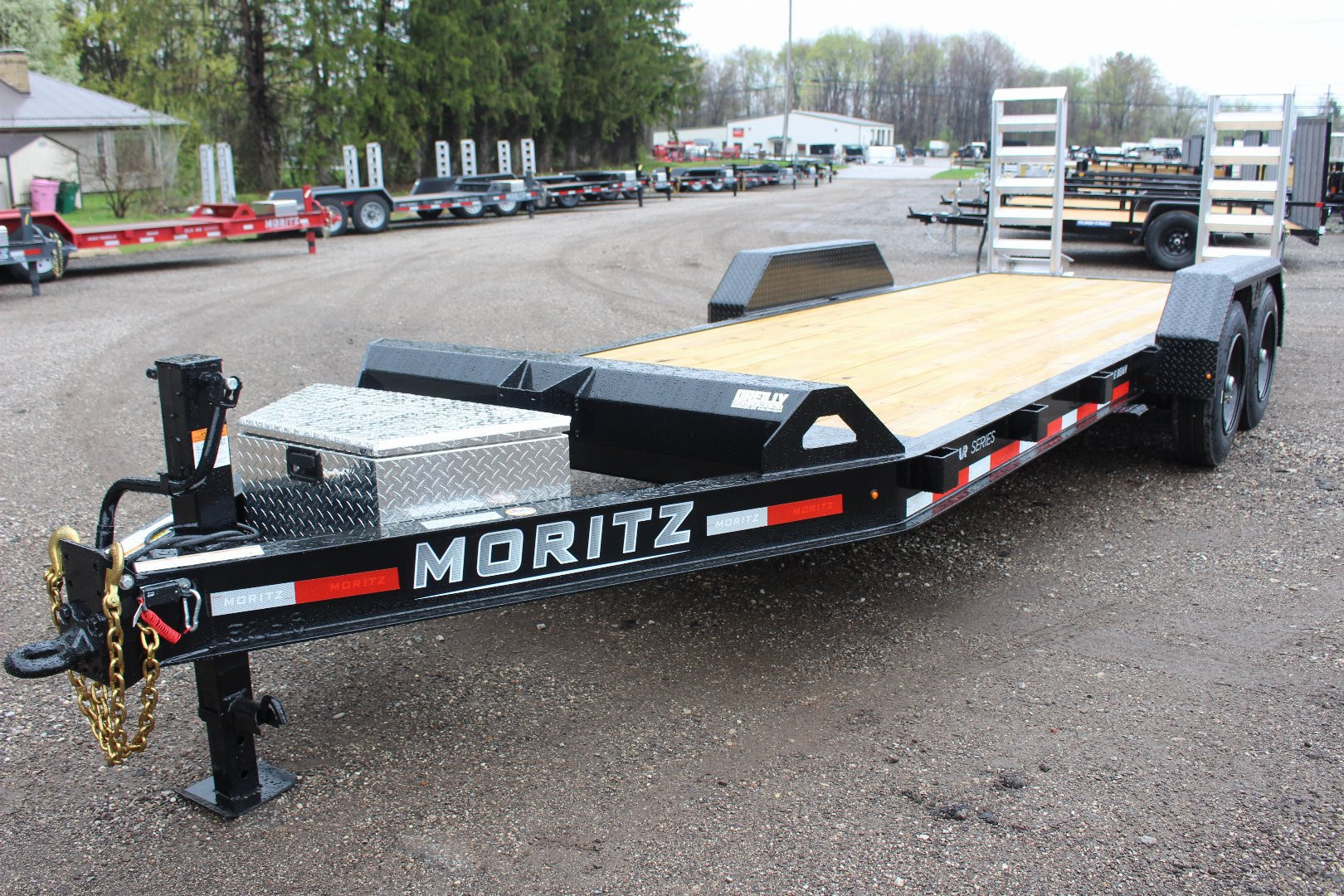 New 2026 Moritz 7' x 20' Low Pro - Aluminum Ramps - Equipment Trailer - 16000# GVW