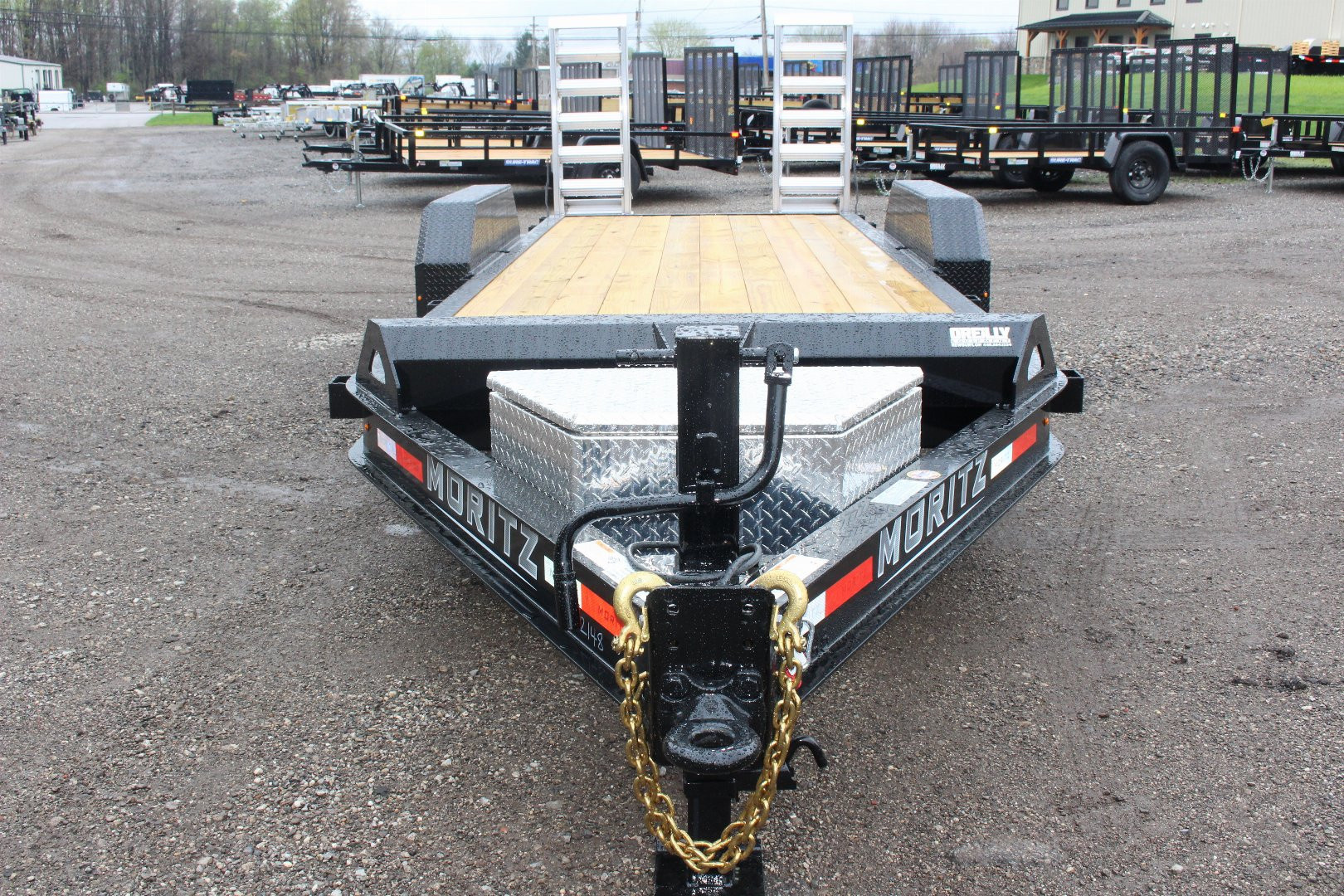 New 2026 Moritz 7' x 20' Low Pro - Aluminum Ramps - Equipment Trailer - 16000# GVW