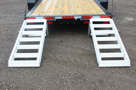 New 2026 Moritz 7' x 20' Low Pro - Aluminum Ramps - Equipment Trailer - 16000# GVW