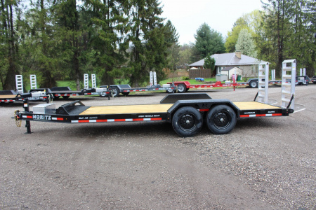New 2026 Moritz 7' x 20' Low Pro - Aluminum Ramps - Equipment Trailer - 16000# GVW