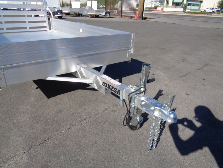 New 2027 Aluma * 6310ESA-S * 10Ft Single Axle Utility Trailer w/ 12" Solid Sides