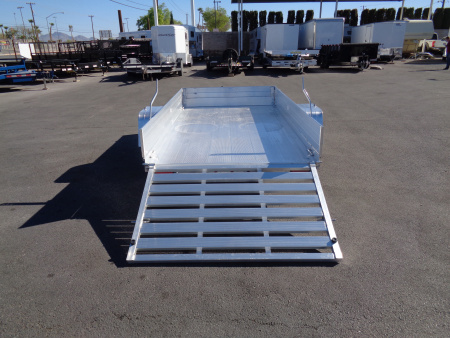 New 2027 Aluma * 6310ESA-S * 10Ft Single Axle Utility Trailer w/ 12" Solid Sides