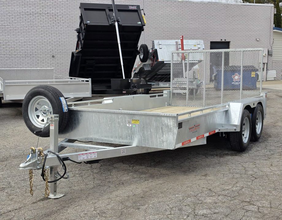 New 80" X 14' GALVANIZED UTILITY TRAILER TANDEM AXLE INCLUDES SPARE 2026 TRIUMPH
