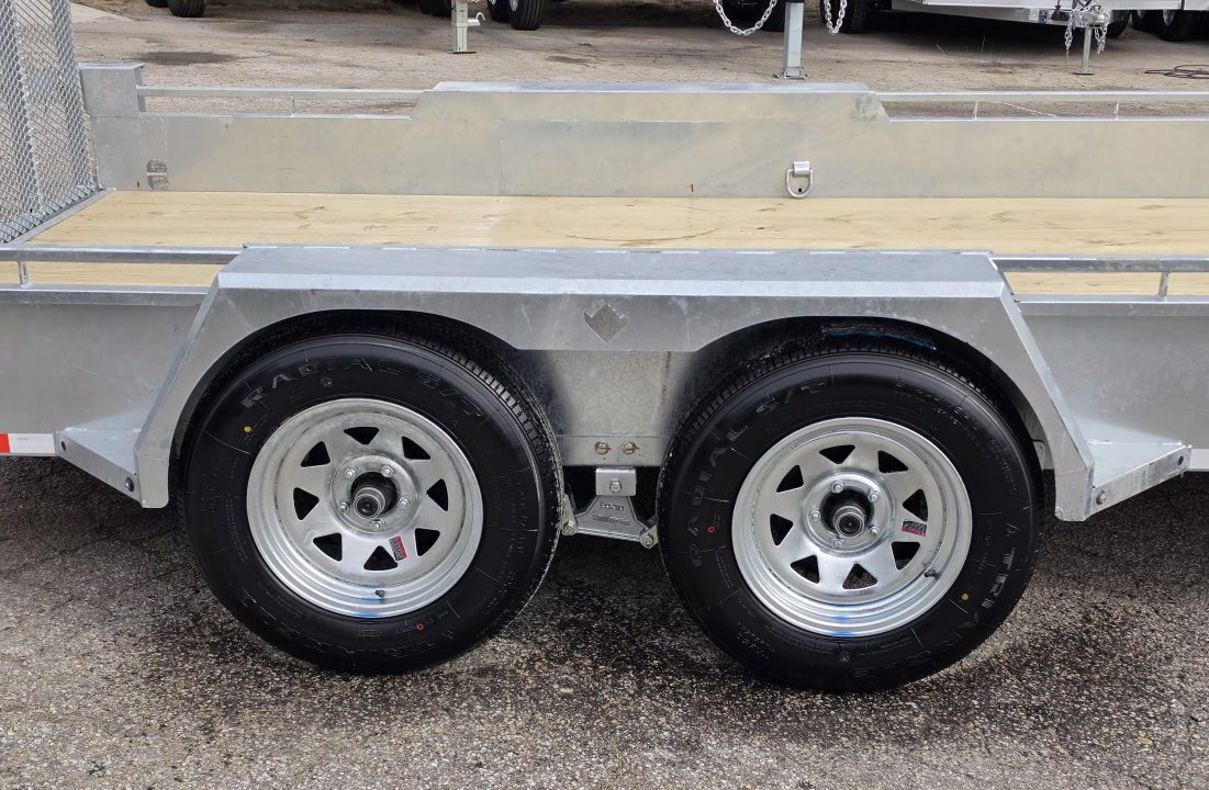 New 80" X 14' GALVANIZED UTILITY TRAILER TANDEM AXLE INCLUDES SPARE 2026 TRIUMPH