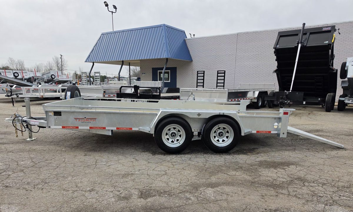 New 80" X 14' GALVANIZED UTILITY TRAILER TANDEM AXLE INCLUDES SPARE 2026 TRIUMPH