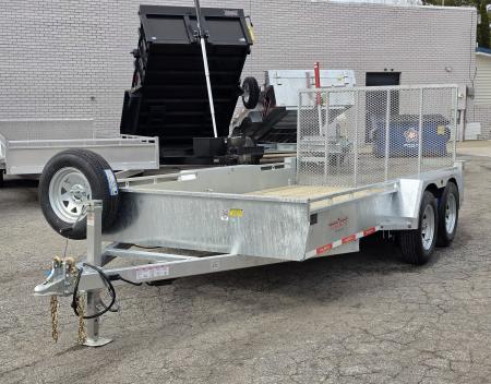 New 80" X 14' GALVANIZED UTILITY TRAILER TANDEM AXLE INCLUDES SPARE 2026 TRIUMPH