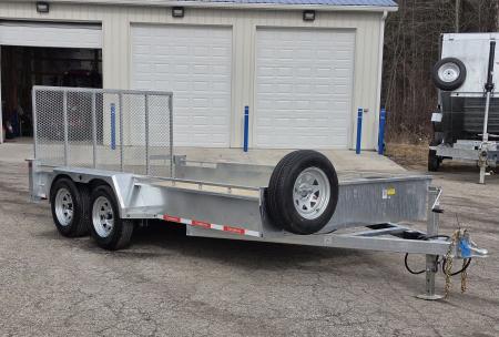New 80  X 14' GALVANIZED UTILITY TRAILER TANDEM AXLE INCLUDES SPARE 2026 TRIUMPH