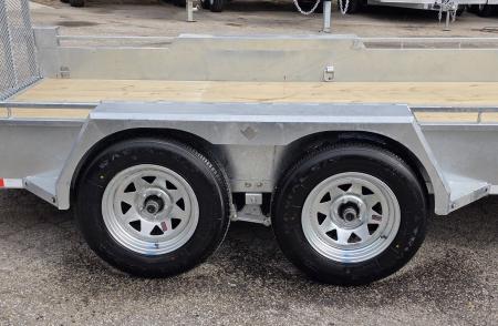 New 80" X 14' GALVANIZED UTILITY TRAILER TANDEM AXLE INCLUDES SPARE 2026 TRIUMPH