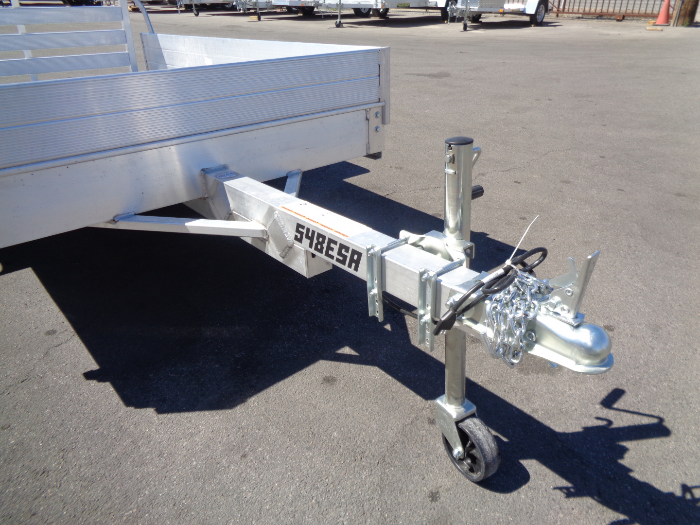 New 2027 Aluma * 548ESA-S * 5x8 Single Axle Utility Trailer w/ 12" Solid Sides